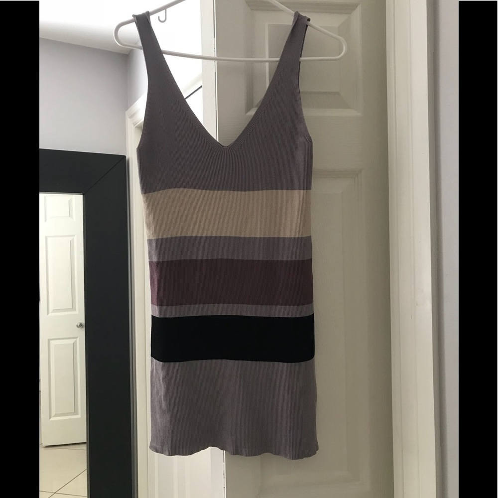 Multi colored striped tank